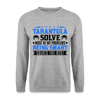 Tarantula Spider Tarantula - Unisex Sweatshirt - salt & pepper - Front - Alina (178cm) & Michal (187cm)