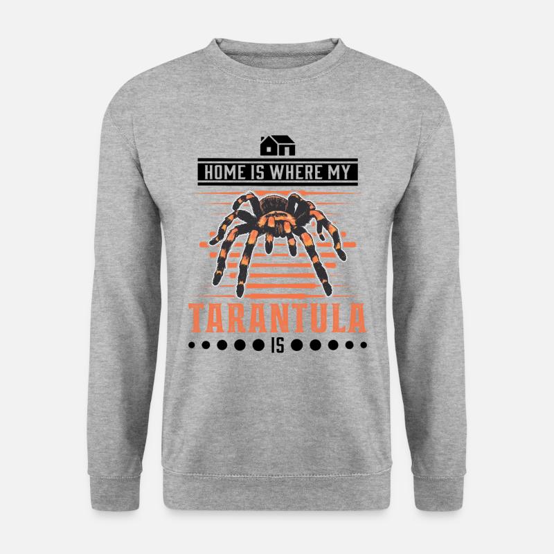 Tarentule Accueil Araignée Tarentule - Sweat-shirt Unisexe - gris chiné