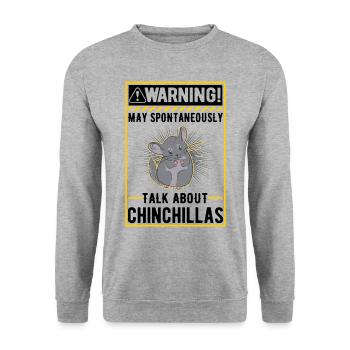 Peut parler spontanément de Chinchillas - Sweat-shirt Unisexe - gris chiné - Devant - Alina (178cm) & Michal (187cm)