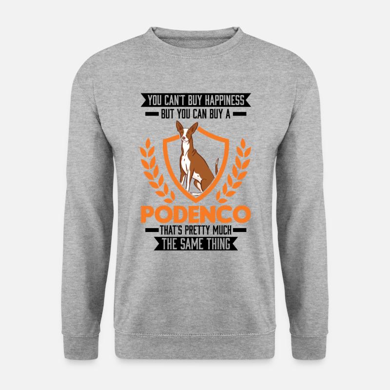Podenco Gift Spanish Greyhound - Unisex Sweatshirt - salt & pepper