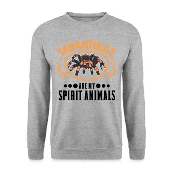 Tarentule Animal Araignée Tarentule - Sweat-shirt Unisexe - gris chiné - Devant - Alina (178cm) & Michal (187cm)