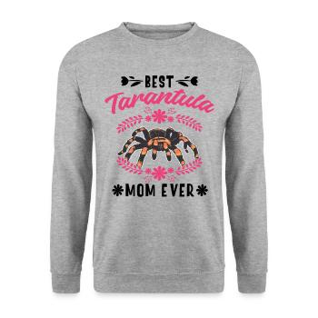 Meilleure maman tarentule de tous les temps Tarantel Mama - Sweat-shirt Unisexe - gris chiné - Devant - Alina (178cm) & Michal (187cm)