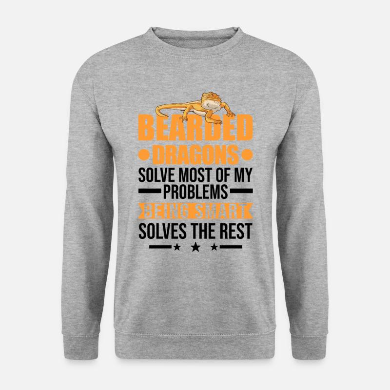 Bearded Dragon Saying Bearded Dragon - Unisex Sweatshirt - salt & pepper