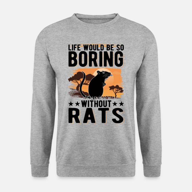 Rat Gift House Rat - Unisex Sweatshirt - salt & pepper