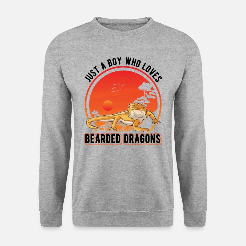 Bearded Dragon Boy Bearded Dragon - Unisex Sweatshirt - salt & pepper