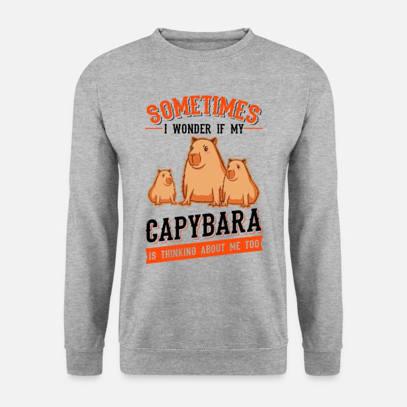 Capybara Cadeau Capybara Capibara - Sweat-shirt Unisexe - gris chiné