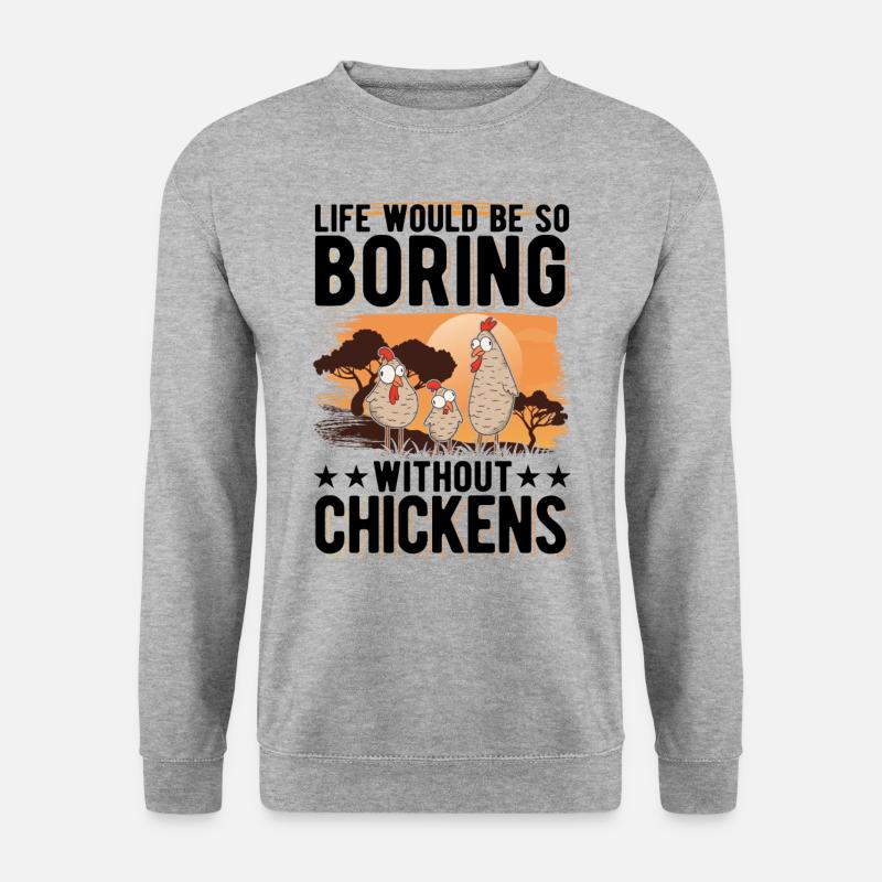 Chicken Gift Farmer Chicken Coop - Unisex Sweatshirt - salt & pepper