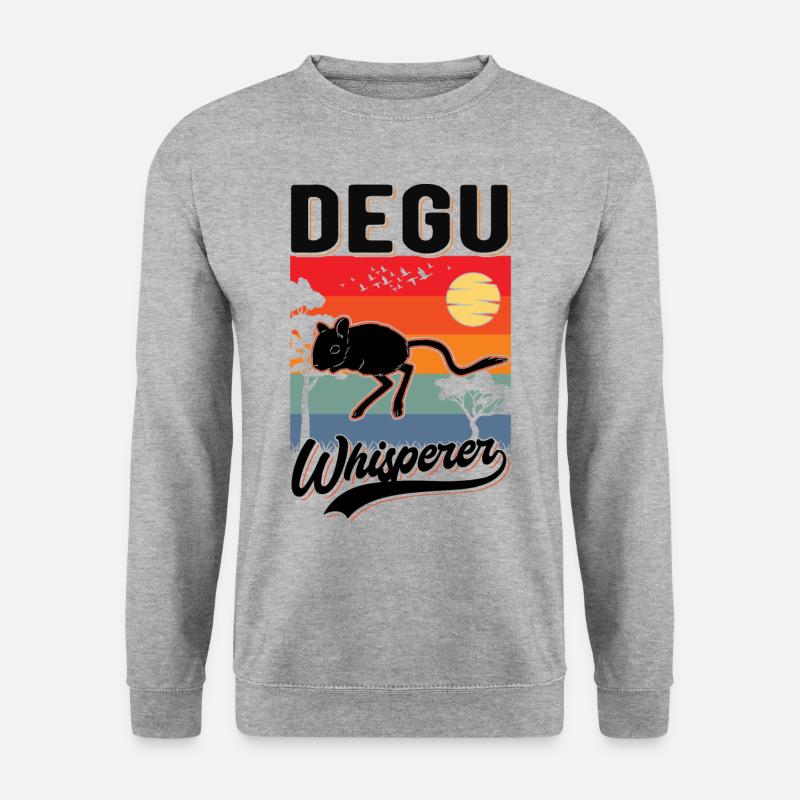 Degu Flüsterer Degu Whisperer - Unisex Sweatshirt - salt & pepper