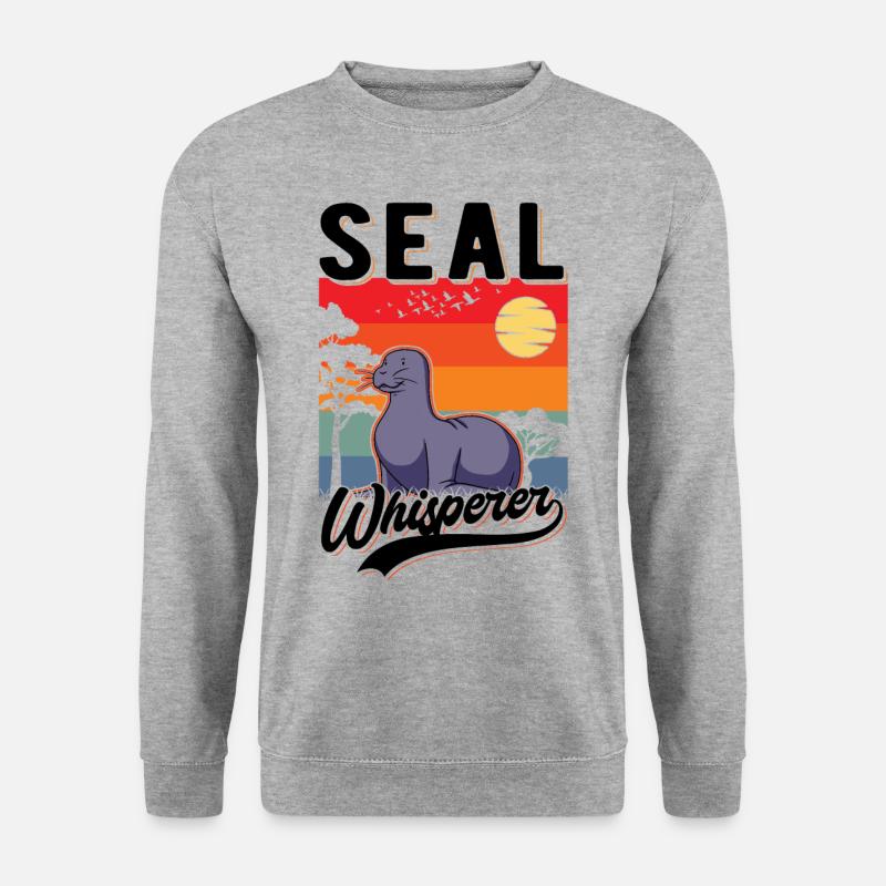 Robben Flüsterer Seal Whisperer - Unisex Sweatshirt - salt & pepper