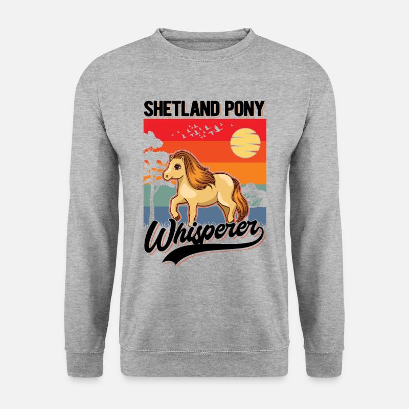 Shetland Pony Whisperer Shetland-Pony Shetty - Unisex Sweatshirt - salt & pepper