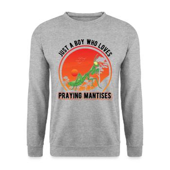 Praying Mantis Young Mantis Mantis - Unisex Sweatshirt - salt & pepper - Front - Alina (178cm) & Michal (187cm)