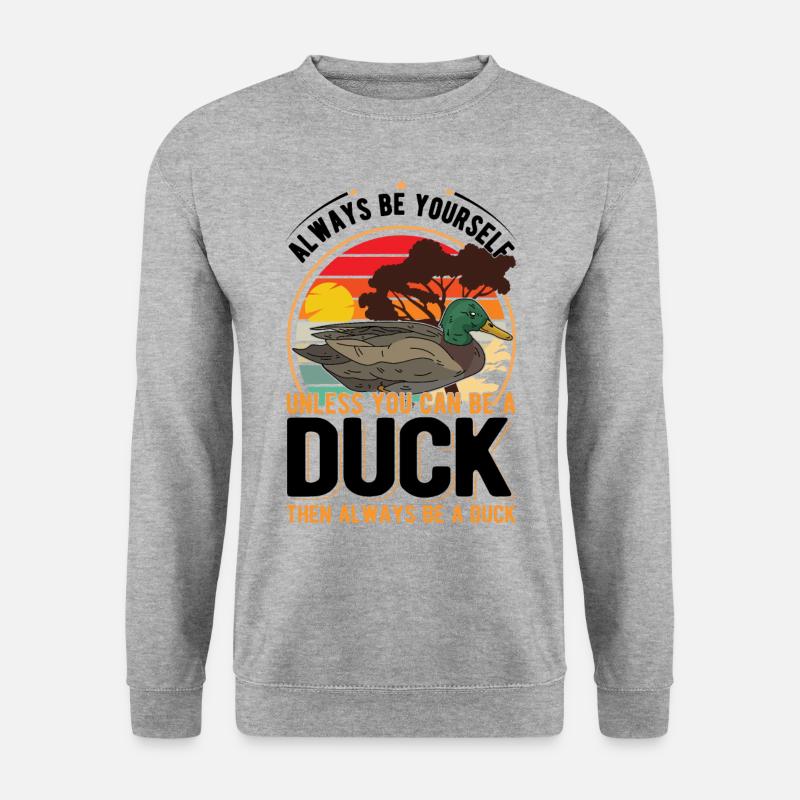 Duck Gift Duck Breeder - Unisex Sweatshirt - salt & pepper