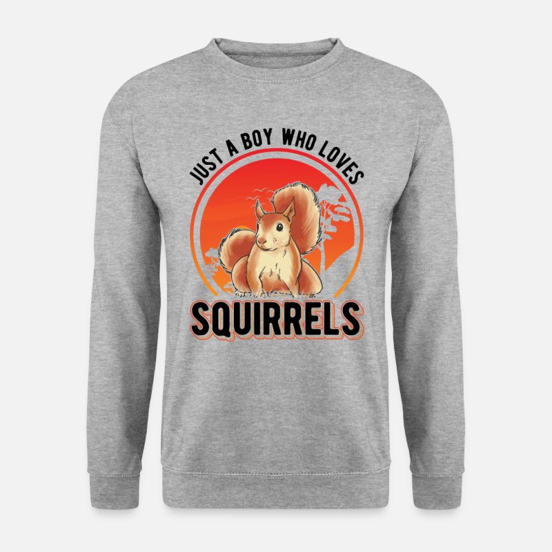 Écureuil Jeune Écureuil Gris Écureuil - Sweat-shirt Unisexe - gris chiné