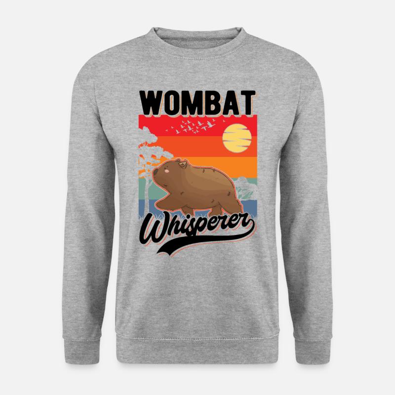 Wombat Flüsterer Wombat Whisperer - Unisex Sweatshirt - salt & pepper