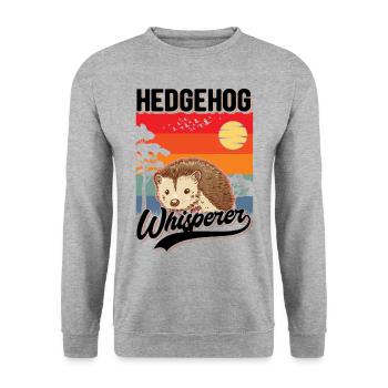 Igel Flüsterer Hérisson Chuchoteur - Sweat-shirt Unisexe - gris chiné - Devant - Alina (178cm) & Michal (187cm)