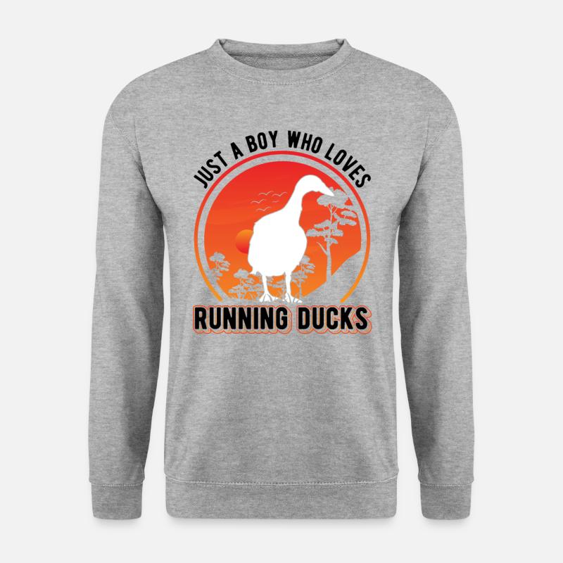 Indien Running Young Bottle Duck - Sweat-shirt Unisexe - gris chiné
