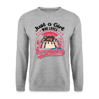 Tarantel Mädchen Tarantula Fille - Sweat-shirt Unisexe - gris chiné - Devant - Alina (178cm) & Michal (187cm)