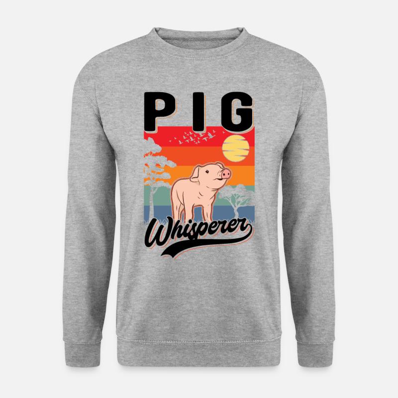 Schweineflüsterer Schweine Pig Whisperer - Unisex Sweatshirt - salt & pepper