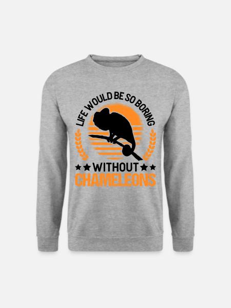 Chameleon Gift Chameleon - Unisex Sweatshirt - salt & pepper