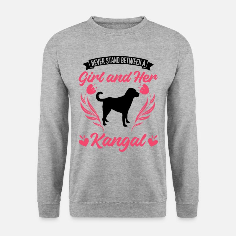 Kangal Mädchen Anatolischer Hirtenhund - Unisex Pullover - Weißgrau meliert