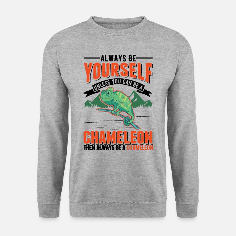Chameleon Gift Chameleon - Unisex Sweatshirt - salt & pepper