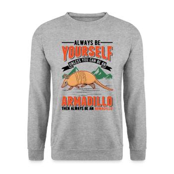 Tatou Cadeau Tatou - Sweat-shirt Unisexe - gris chiné - Devant - Alina (178cm) & Michal (187cm)