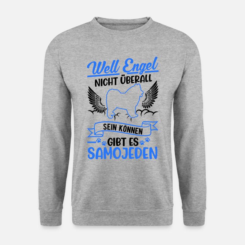 Samoyed Angel Sled Dog Samoyeds - Unisex Sweatshirt - salt & pepper