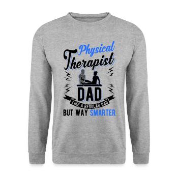 Physiotherapist Father Physio Papa - Unisex Sweatshirt - salt & pepper - Front - Alina (178cm) & Michal (187cm)