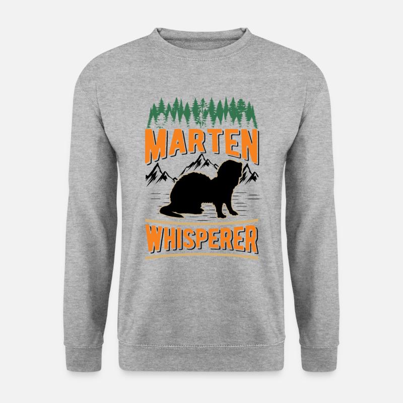 Marten Whispering Tree Marten - Unisex Sweatshirt - salt & pepper