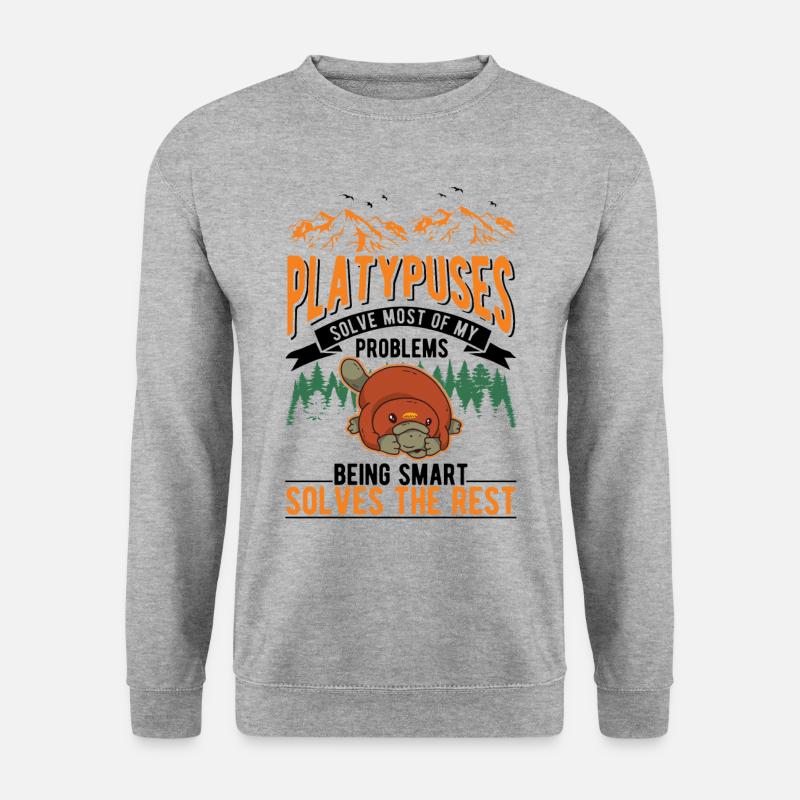 Schnabeltier Platypus - Unisex Sweatshirt - salt & pepper