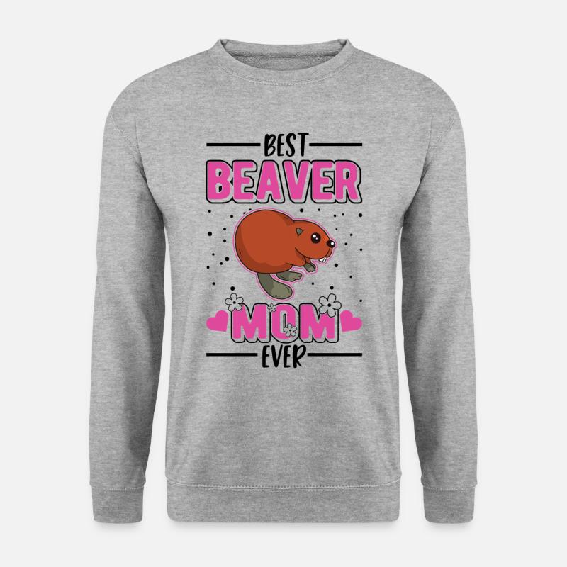 Best Beaver Mom Ever Biber - Unisex Sweatshirt - salt & pepper