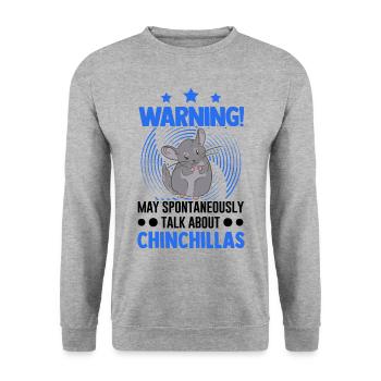 Peut parler spontanément des chinchillas - Sweat-shirt Unisexe - gris chiné - Devant - Alina (178cm) & Michal (187cm)