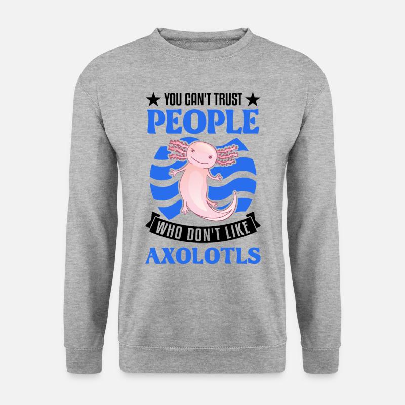 Axolotl Gift Tail Lurch Axolotl - Unisex Sweatshirt - salt & pepper