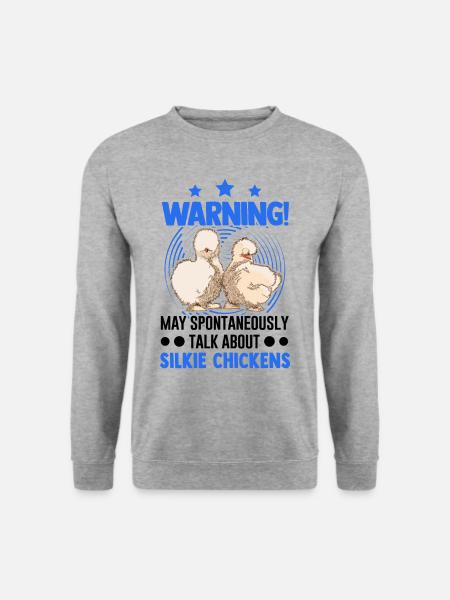 Warning Silkie Chicken Silkie Chicken - Unisex Sweatshirt - salt & pepper
