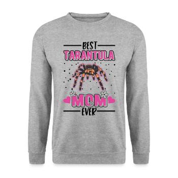 Meilleure maman tarentule de tous les temps Tarantel Mama - Sweat-shirt Unisexe - gris chiné - Devant - Alina (178cm) & Michal (187cm)