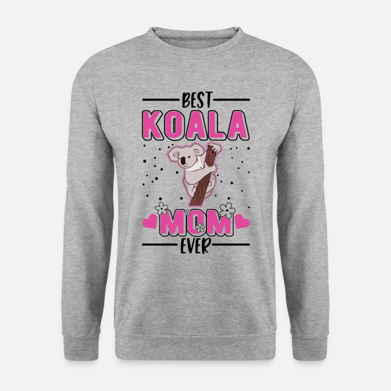Best Koala Mom Ever Koalabär - Unisex Pullover - Weißgrau meliert