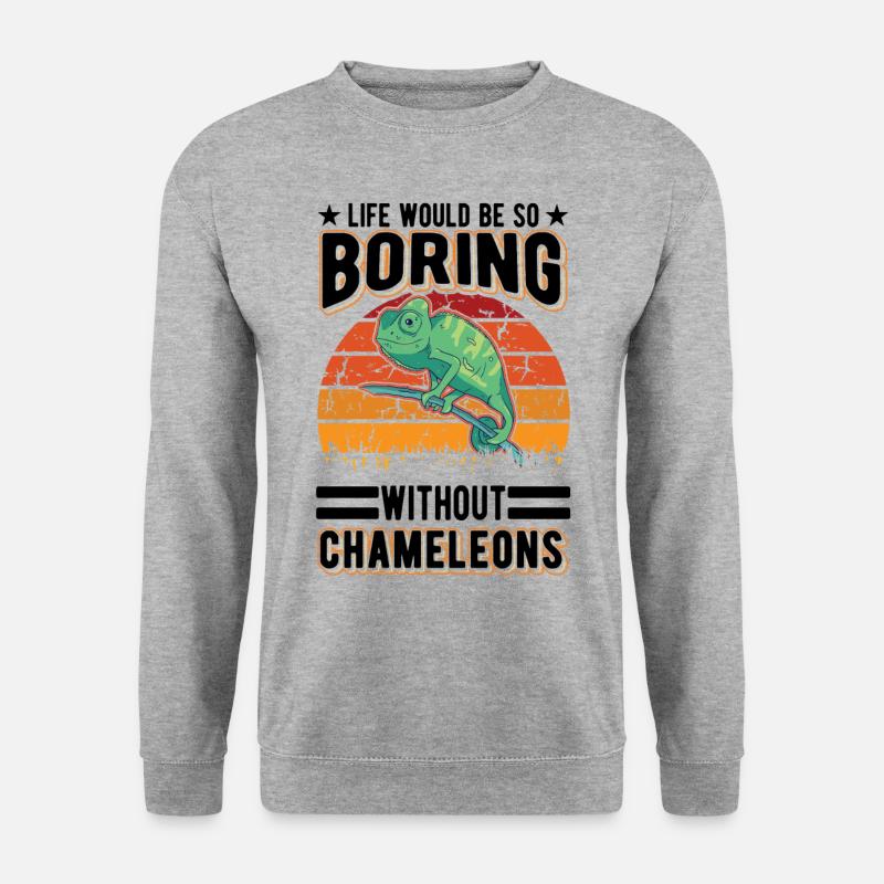 Chameleon Gift Chameleon - Unisex Sweatshirt - salt & pepper
