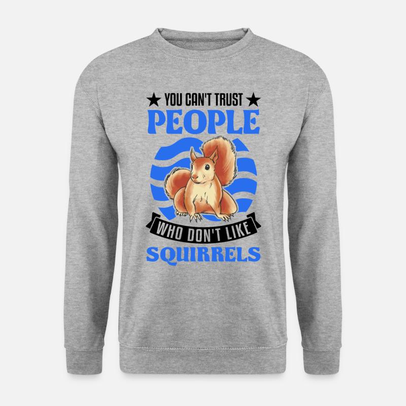 Cadeau Écureuil Gris Écureuil - Sweat-shirt Unisexe - gris chiné