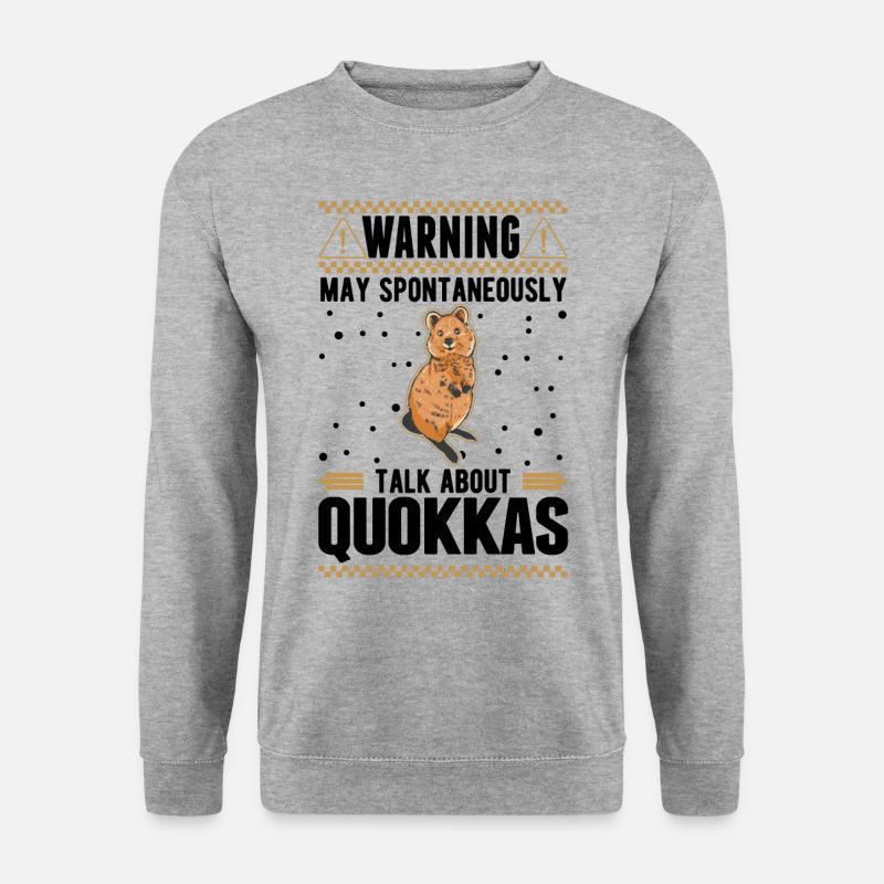 May spontaneously talk about Quokkas - Unisex Sweatshirt - salt & pepper