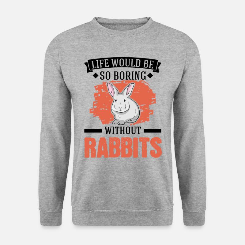 Lapin Cadeau Lapin Lapin Lapin - Sweat-shirt Unisexe - gris chiné