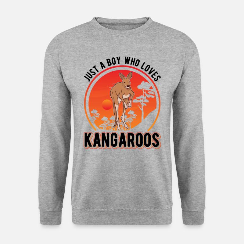 Australian Kangaroo Young Kangaroo - Unisex Sweatshirt - salt & pepper