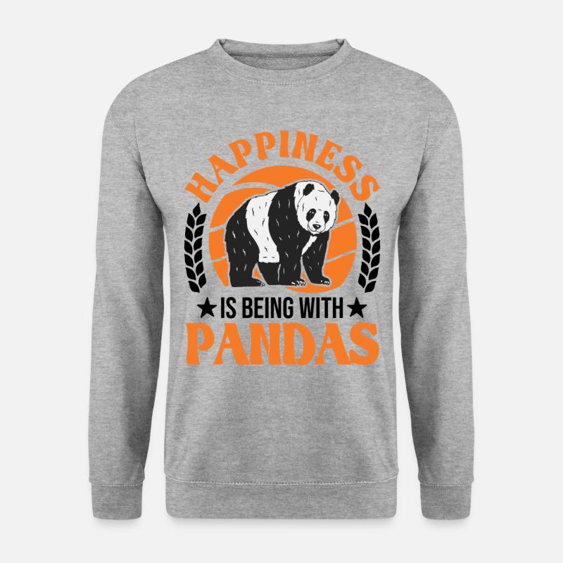 Panda Lucky Panda Bear - Unisex Sweatshirt - salt & pepper