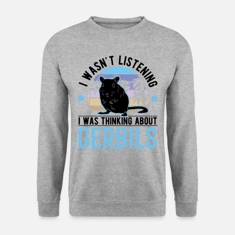 Gerbille Racing Rat Gerbille - Sweat-shirt Unisexe - gris chiné