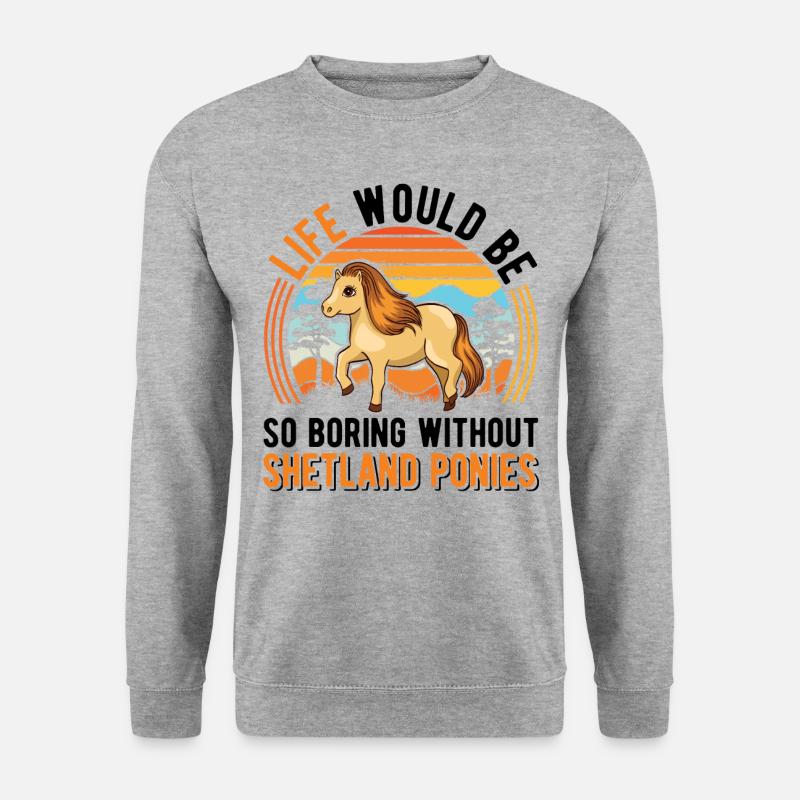 Shetland Pony Gift Shetty - Unisex Sweatshirt - salt & pepper