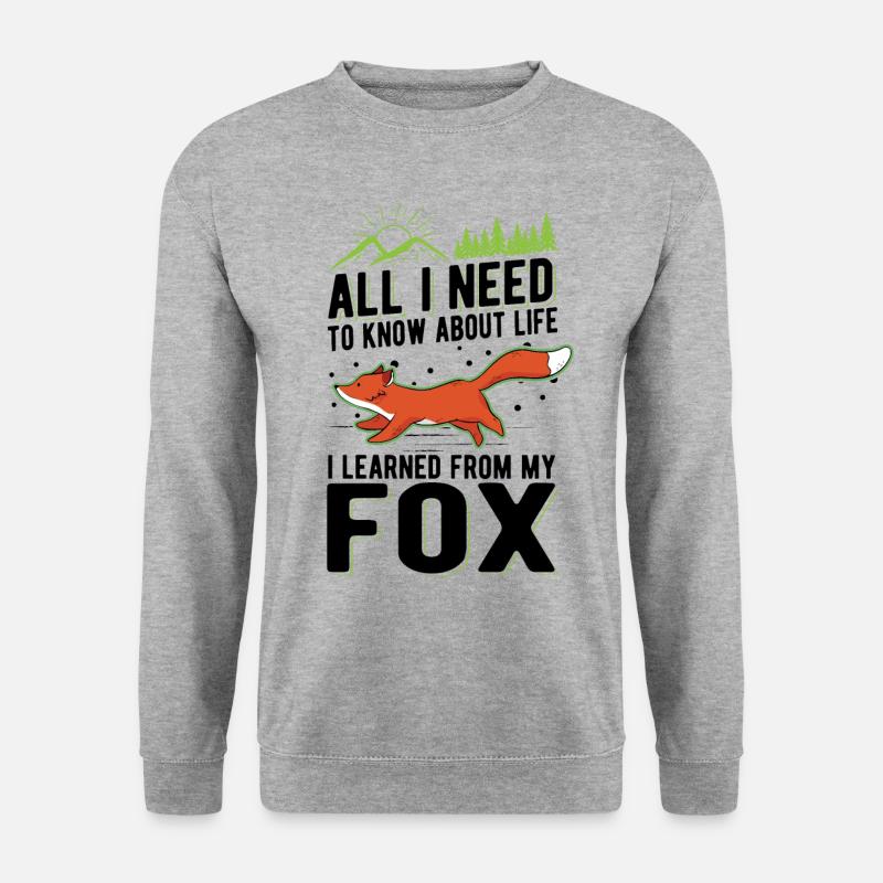 Fox Gift Red Fox - Unisex Sweatshirt - salt & pepper
