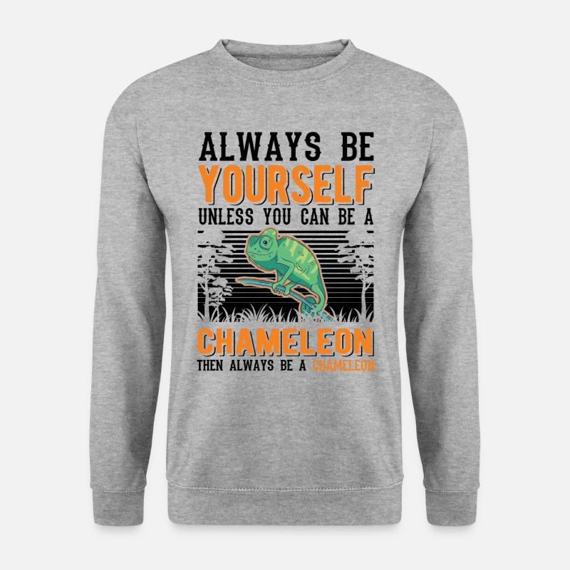 Chameleon Gift Chameleon - Unisex Sweatshirt - salt & pepper