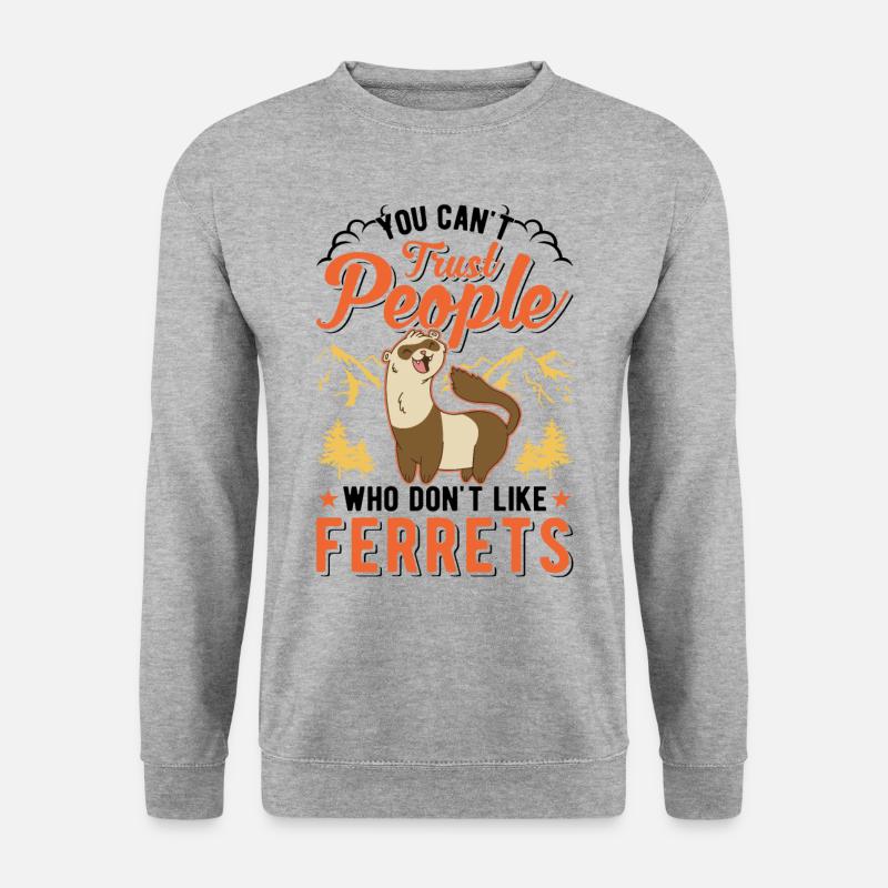 Ferret lover Ferret Gift - Unisex Sweatshirt - salt & pepper