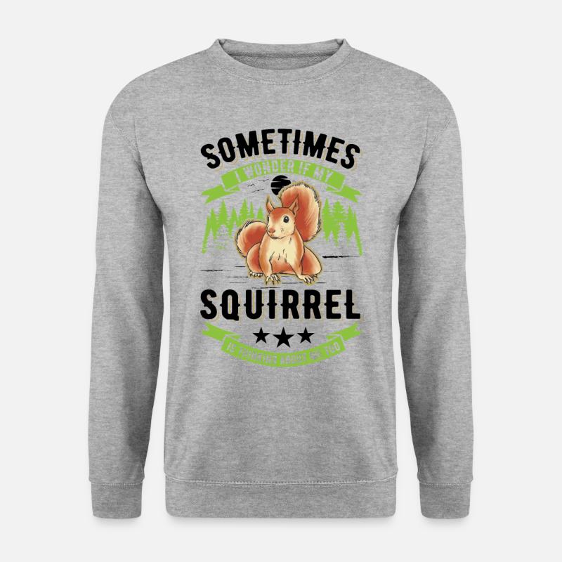 Squirrel Gift Grey Squirrel - Unisex Sweatshirt - salt & pepper