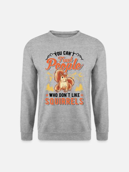 Squirrel Gift Grey Squirrel - Unisex Sweatshirt - salt & pepper