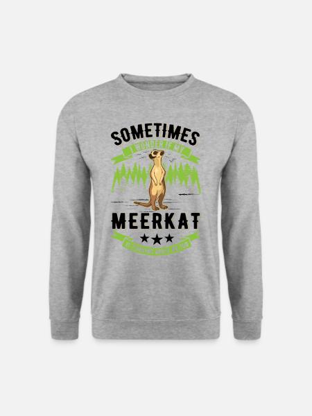 Erdmännchen Surikat Meerkat - Unisex Sweatshirt - salt & pepper